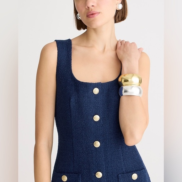 J Crew Sophia Sleevess Midi Dress in Tweed - Picture 3 of 7